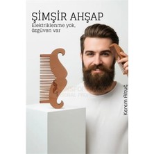 Marsilyan Ahşap Sakal ve Bıyık Tarağı – Antistatik Şimşir Tarak