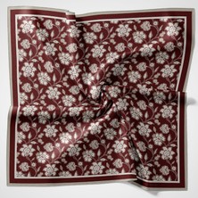 Piramit Naturel Eşarp | Dantel