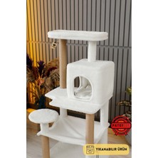Feyza Design Çok Katlı Yıkanabilir Kedi Tırmalama ve Oyun Evi, Eğlence ve Konfor Sağlar