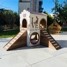 Feyza Design Küçük Tavşan Evi, Yatak ve Oyun Alanı, Iki Katlı, Konforlu Yuva