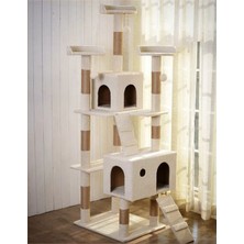 Feyza Design Renkli ve Eğlenceli Kedi Evi, Tırmalama ve Oyun Alanı
