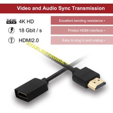 Ata Elektronik 2 Metre Hd Ara Uzatma Dişi Erkek Kablo 4K 8k Uyumlu Ultra Hd 4K x 2k HDMI 2mt 2m High Speed Extension Cable