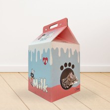 Feyza Design Kedi Evi ve Süt Kutusu Seti, Eğlenceli ve Güvenli Oyun Alanı