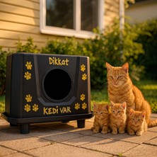 Feyza Design Dayanıklı Outdoor Xl Kedi Evi, Yağmur ve Soğuğa Uygun Tasarım