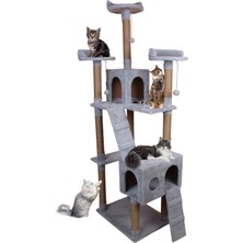 Feyza Design Çok Katlı ve Çok Yuva Kedi Oyun Evi ile Tırmalama Tahtası