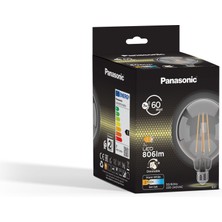 Panasonic  E27 Dim Edilebilir Filaman G125 Lamba 7W 806LM 2700K Clear