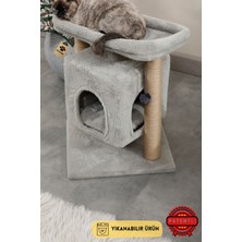 Feyza Design Yıkanabilir Kedi Tırmalama ve Oyun Evi, Rahat ve Eğlenceli Alan
