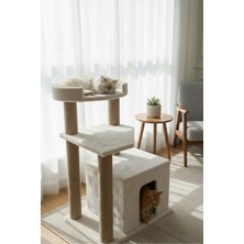 Feyza Design Rahat ve Şık Tırmalama Evi, Kediniz Için Konforlu Yuva, Dayanıklı Tasarım