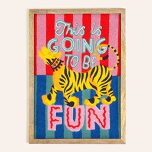 Zsa Zsa Zsu Rajpath - Ağaç Dekoratif Duvar Panosu 50x35 Cm Renkli