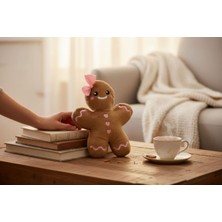 K-LAY Kurabiye Kız Yılbaşı Dekorasyon 20 cm Peluş Oyuncak
