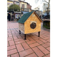 Feyza Design Su ve Kar Yalıtımlı, Iç-Dış Mekan Kullanımı Için Ideal Kedi Barınağı