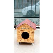 Feyza Design Doğal Ahşap Kedi Evi ve Kulübesi, Güvenli ve Şık Tasarım