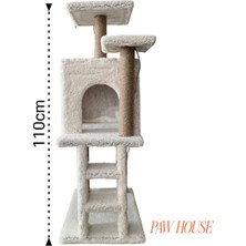 Feyza Design Iki Katlı Kedi Evi, Rahat ve Şık Tasarım, Konforlu Oyun ve Dinlenme Alanı