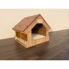 Feyza Design Modern Ahşap Kedi ve Köpek Evi – Şık ve Konforlu Tasarım