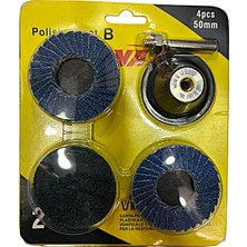 Fırat Hırdavat 4 Parça Pimli Flap Zımpara Seti