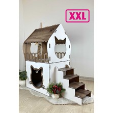 Feyza Design Large Wooden Outdoor Cat House For 5kg+ Cats, Stylish And Durable