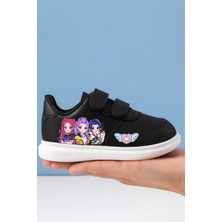 Huntrex Demon Kpop Baskılı Kız Çocuk Spor Ayakkabı ve Sneaker