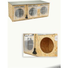 Feyza Design 3 Gözlü Izolasyonlu Kedi Yuvası, Dış ve Iç Mekan Kullanımı