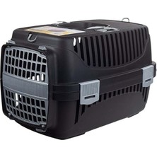 Feyza Design Geniş ve Hafif Plastik Taşıma Kabı, 32,5X48X31CM, Gri Renk