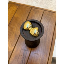 Ilot.Istanbul Ilot.ıstanbul | Altın Kaplama Çelik Heykelimsi Oluklu Küpe Kararmaz Antialerjenik Vintage Stil