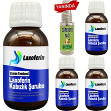 Laxoferin Şurup - 4 Adet Yanında Çörek Otu Yağı / Bay Bayan Kullanımına Uygun 50 ml Şurup