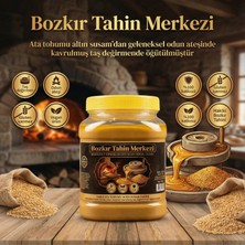 Bozkır Tahin Merkezi Yerli  Ata Tohumu Altın Susam Taş Değirmen Doğal Tahini (kavrulmuş) net: 930 gr (gluten içermez& vegan)