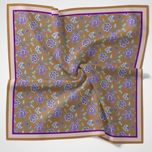 Piramit Naturel Eşarp | Dantel