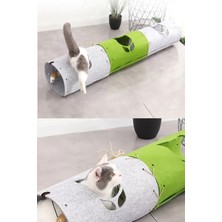 Feyza Design Büyük Boy 150 cm Çoklu Fonksiyonel Kedi Tüneli, 3'lü Eklenebilir Oyun Alanı