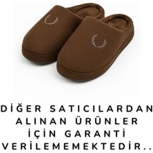 Adımist Erkek Kışlık Yumuşak Kadife Içi Fitilli Gondol Kürklü Kaymaz Taban Ev Terliği ( 1 Beden Büyük Tercih Ediniz. )