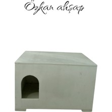 Feyza Design Orta Boy Ahşap Evcil Hayvan Evi, Konforlu ve Dayanıklı Tasarım