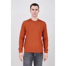 Paco Romano Erkek Kiremit Bisiklet Yaka Triko Kazak