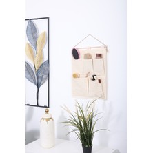 Luxway Home 5 Cepli Havlur Kumaş Çok Amaçlı Askılı Duvar Tipi Dolap Içi Banyo Mutfak Düzenleyici Organizer 35X45