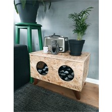 Feyza Design Uzun Plastik Ayaklı Osb Kedi Evi, Iç/dış Mekan Için Şık ve Dayanıklı