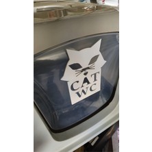 Feyza Design Kedi Tuvaleti Kapı Yazısı, 12X10 Cm, Şık ve Dayanıklı Pla Malzeme