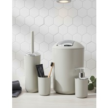 Saban Banyo Aksesuar Seti, Çöp Kovası Seti Bej