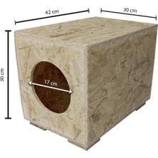 Feyza Design Dış Mekana Dayanıklı Dayanıklı Osb Kedi Yatağı ve Evi