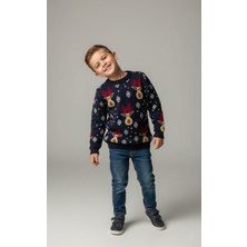 Name Baby & Kids Erkek Çocuk Yılbaşı Yeniyıl Temalı Kazak NBK-YY2226