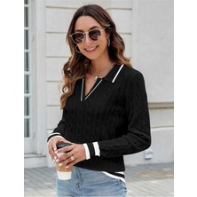 Youknitwear You Riviera %100 Pamuk Polo Yaka Kadın Kazak