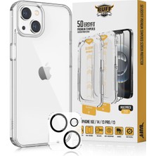 Buff Labs Buff iPhone 13 Avantaj Paket - Şeffaf Kılıf + Ekran Koruyucu + Lens Koruyucu Glass