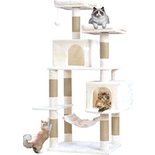 Feyza Design Xl Kedi Konağı Çift Yuva Hamak Tırmalama, 8-10 kg Kapasiteli