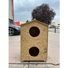 Feyza Design Dayanıklı Çatılı Osb Kedi Evi, 61X30X40 Cm, Güvenle Kullanabilirsiniz