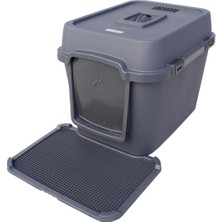 Feyza Design Geniş ve Şık Taşıma Kafesi, Antrasit Renk, Güçlü ve Dayanıklı Tasarım