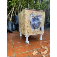 Feyza Design Kedi Evi ve Yuvası, 8 cm Ayaklı, Iç/dış Mekan, Dayanıklı, 30X33X35 cm