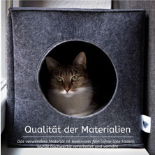 Feyza Design Çok Fonksiyonlu Kedi Evi 40X40CM, Rahat ve Şık Tasarım