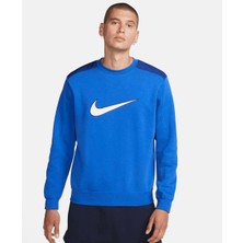 Nike Sportswear Erkek Mavi Günlük Sweatshirt