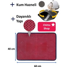 Feyza Design Renkli Kum Hazneli Kedi Tuvalet Paspası, Temiz ve Şık Tasarım