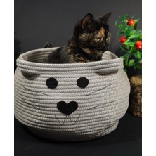 Feyza Design Yumuşak ve Konforlu Jüt Ipli Kedi Evi, Rahat ve Şık Tasarım