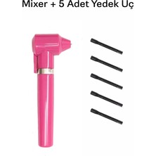 Valor Dövme Pigment & Boya Karıştırıcı | Pembe Pigment Mixer + 5 Adet Yedek Uç