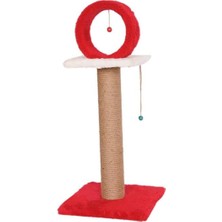 Feyza Design Renkli Oyun Çemberli Kedi Tırmalama Direği, Eğlenceli ve Dayanıklı