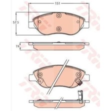 Ölmez Oto Yedek Parça Disk Balata Fiat Egea Ön 77367923 GDB2228 GDB2228